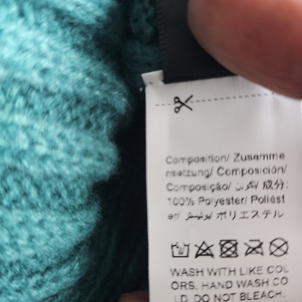 Shein Turtleneck Ribbed Knit Maxi Sweater Dress Green Sz S - Picture 7 of 7